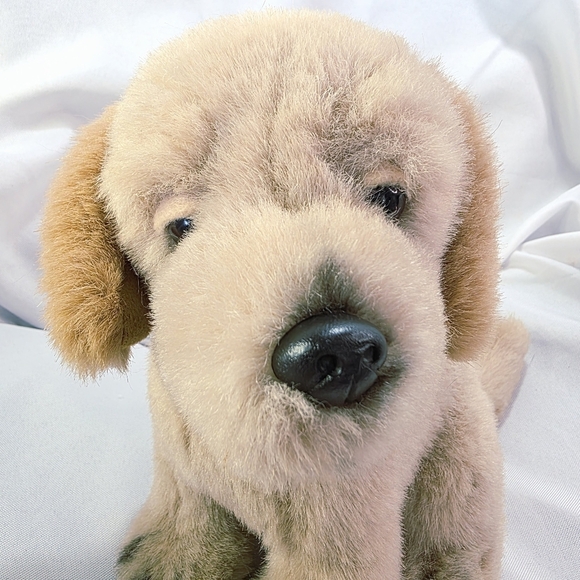 Toys R Us Golden Retriever Dog Plush Stuffed Toy Vintage Realistic 9 Inch 1993 - Picture 2 of 9
